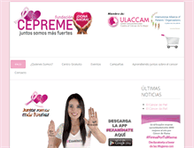 Tablet Screenshot of mujercepreme.com